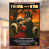 Sterk met de Wind Filmparodie Raamsticker (Vel 2)