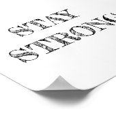 Sterk minimalistisch Poster (Hoek)