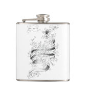 Sterk, mooi en krachtig heupfles (Voorkant)