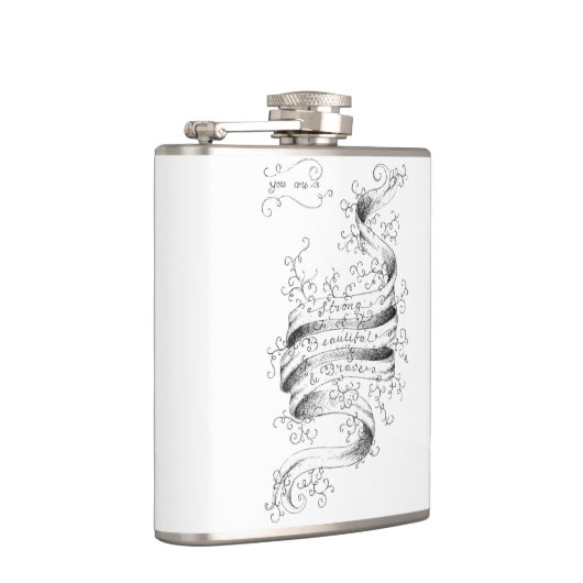 Sterk, mooi en krachtig heupfles (Rechts)