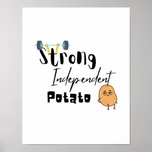 Sterk onafhankelijk aardappel poster