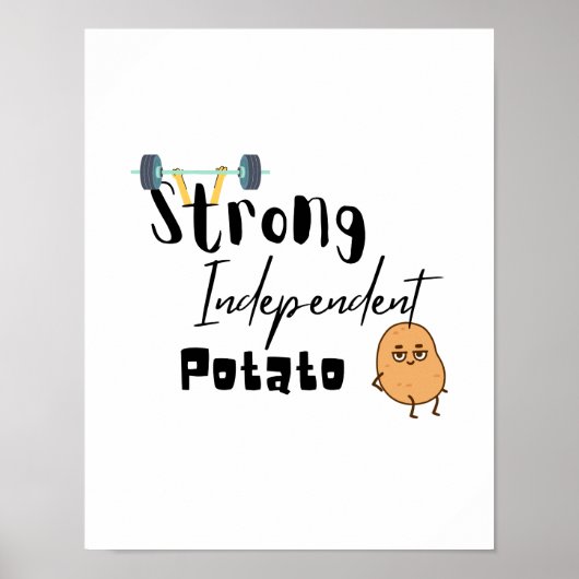 Sterk onafhankelijk aardappel poster (Voorkant)