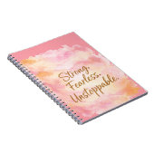 Sterk, Onbevreesd & Onstuitbaar Inspirerend Notitieboek (Rechterzijde)