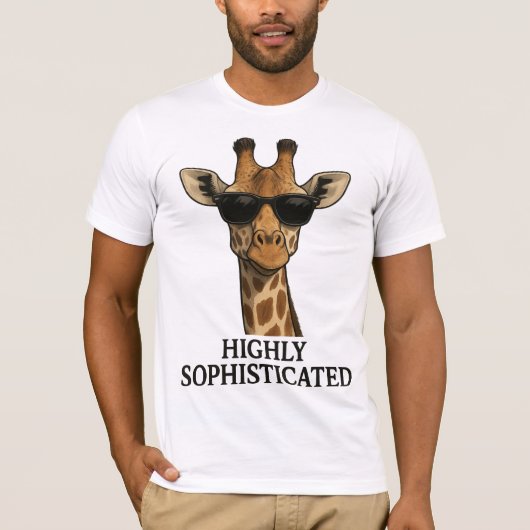 sterk ophisticeerde Giraffe T-shirt (Voorkant)