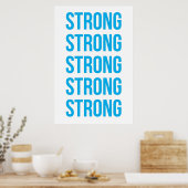 Sterk Poster (Keuken)