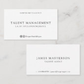 Sterk Professioneel Zwart & Wit Visitekaartje (Voorkant / Achterkant)