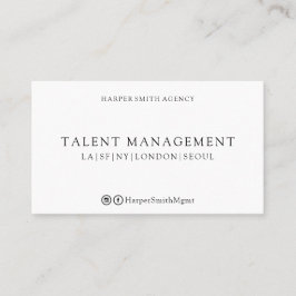 Sterk Professioneel Zwart & Wit Visitekaartje