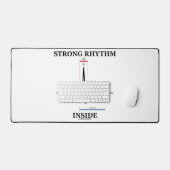 Sterk ritme binnenin elektrocardiogram hartslag bureaumat (Keyboard & Muis)