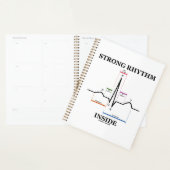 Sterk ritme binnenin elektrocardiogram hartslag planner (Display)