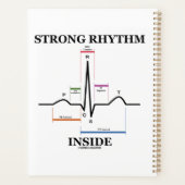 Sterk ritme binnenin elektrocardiogram hartslag planner (Achterkant)