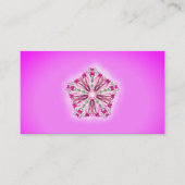 *~* Sterk roze gloedster Mandala Healer Reiki Visitekaartje (Voorkant)