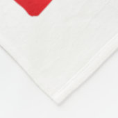 Sterk, slim, zelfverzekerd en versterker; grappig fleece deken (Hoek)