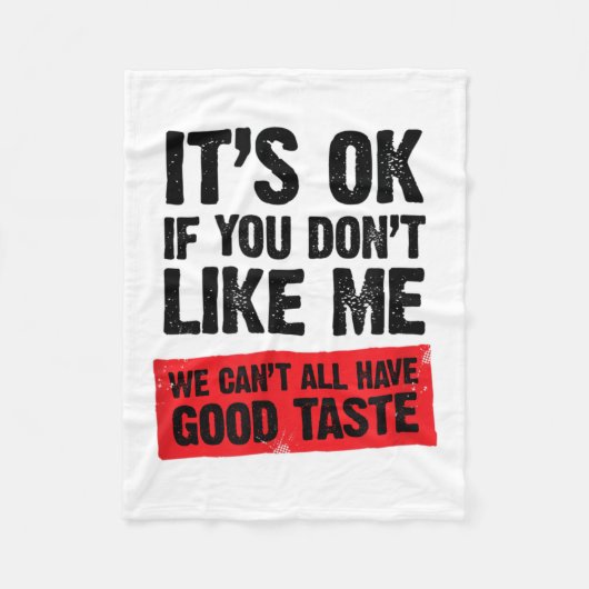 Sterk, slim, zelfverzekerd en versterker; grappig fleece deken (Voorkant)