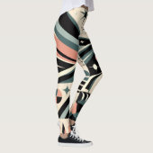 Sterk Snavel Atoom Adelaar Patroon Leggings (Rechts)