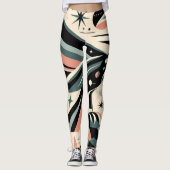 Sterk Snavel Atoom Adelaar Patroon Leggings (Voorkant)