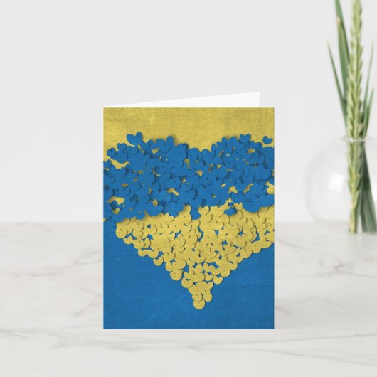 Sterk staan: de moedige hart Kaart van Oekraïne (Voorkant)