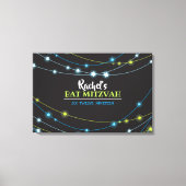 STERK VAN STARS Bar Bat Mitzvah Sign-In Board Canvas Afdruk (Voorkant)