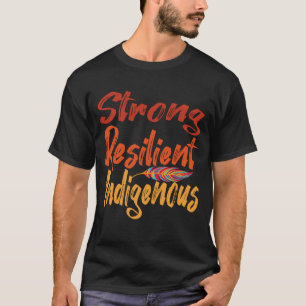 Sterk veerkrachtig inheems T-shirt, inheems T-shirt