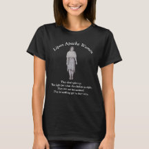 Sterk verwarmde Lipan Apache Vrouwen T-shirt