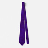 Sterk Violet met zwarte krijtstrepen Stropdas (Voorkant)