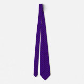 Sterk Violet met zwarte krijtstrepen Stropdas (Achterkant)