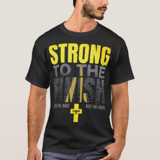 Sterk voor de finish - Christelijke Mode T-shirt