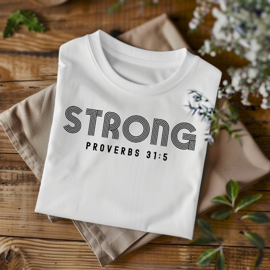 Sterk voor mannen en vrouwen Christelijk T-shirt