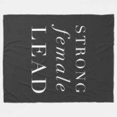 Sterk Vrouw lood | Unieke cadeau voor actrice Fleece Deken (Voorkant (Horizontaal))