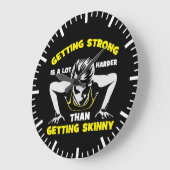 Sterk vs Skinny - Women's Workout Motivatie Grote Klok (Hoek)