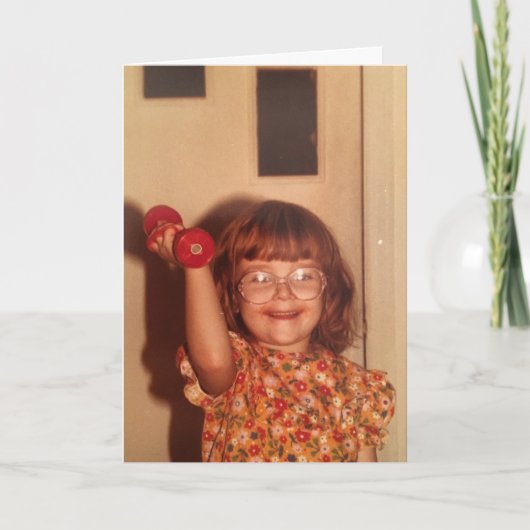 sterk wenskaart kaart (Voorkant)