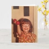 sterk wenskaart kaart (Gele Bloem)