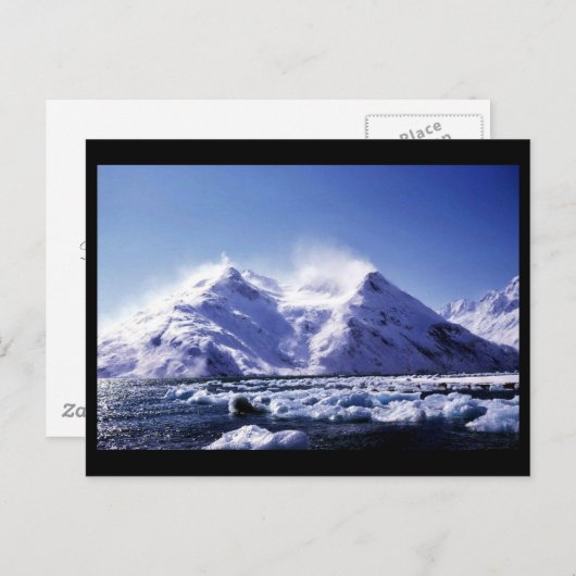 Sterk West Wind in Harriman Fjord Briefkaart (Voorkant / Achterkant)