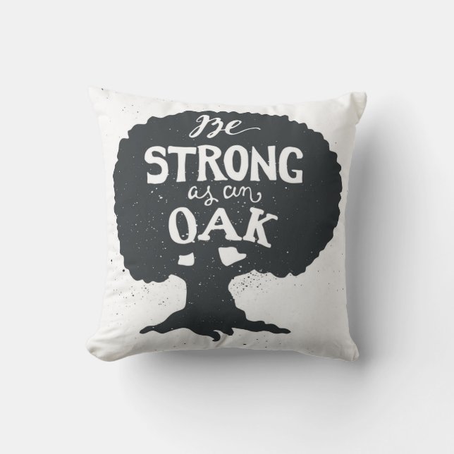 Sterk zijn als een eik kussen (Voorkant)
