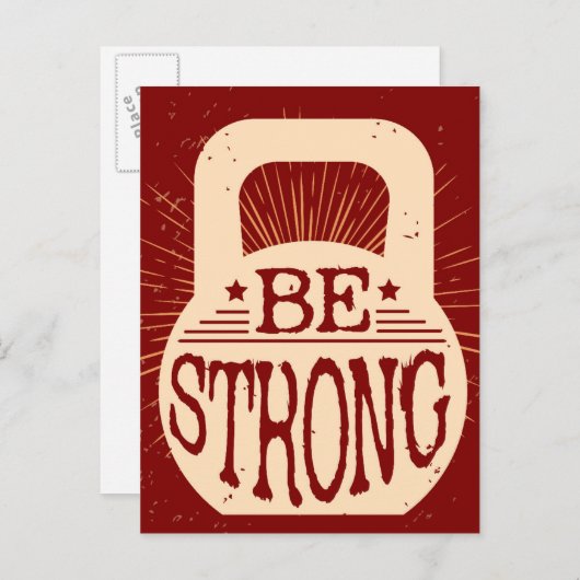 Sterk zijn briefkaart (Voorkant / Achterkant)