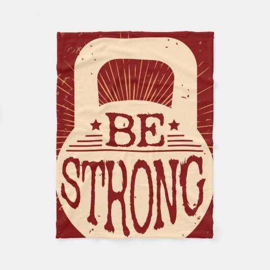 Sterk zijn fleece deken (Voorkant)