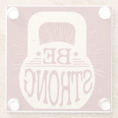 Sterk zijn glazen onderzetter (Achterkant)