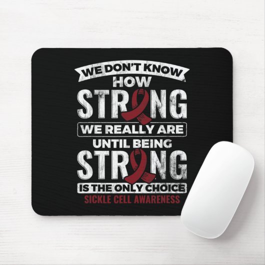 Sterk zijn is de enige keuze die sikkelcel is muismat (Met muis)
