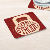 Sterk zijn kartonnen onderzetters (Schuin)