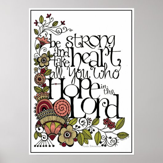 Sterk zijn - Kunstafdrukken Poster (Voorkant)