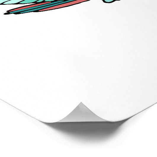 Sterk zoals mijn mama | Funny Moeder & Baby Vogels Poster (Hoek)