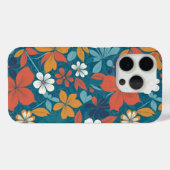 Sterk zomerbloempatroon Case-Mate iPhone case (Achterkant (horizontaal))