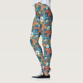 Sterk zomerbloempatroon leggings (Links)