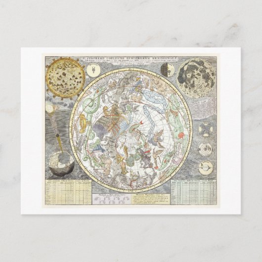 Sterkaart van Southern Sky Briefkaart (Voorkant)