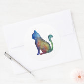 Sterkat Classic Ronde Sticker, Glanzend Sticker (Envelop)