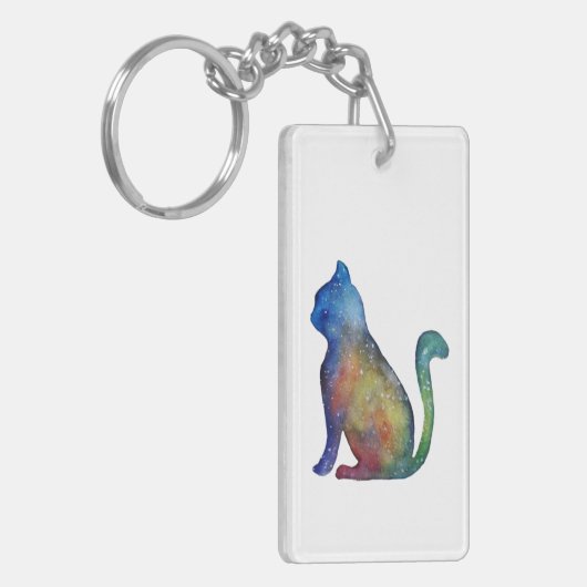 Sterkat Rechthoek (dubbelzijdig) Sleutelhanger (Voorkant Links)