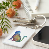 Sterkat Rechthoek (dubbelzijdig) Sleutelhanger (Voorkant Rechts)