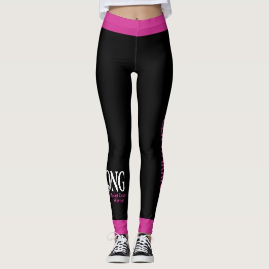 Sterke af...Borstkanker Leggings (Voorkant)