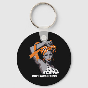 Sterke Afro Mom CRPS Awareness Sleutelhanger