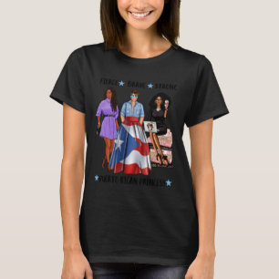 Sterke Afro-Puerto Ricaanse Prinses Puerto Rico Vl T-shirt