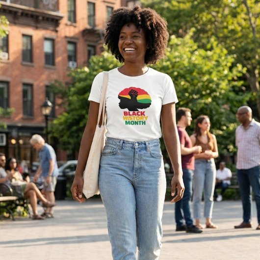 Sterke Afro Vrouw T-shirt